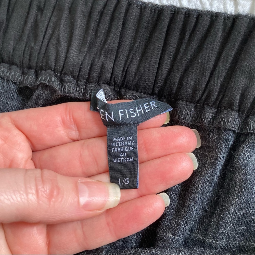 Eileen Fisher Gray Ankle Pants - Picture 12 of 15